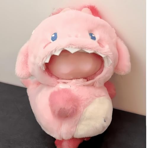 Kleidung für Puppe (ohne Puppe), geeignet für Puppen, I'm Like a Shark! 3D-Hai-Set, 2-teilig, perfekt für Sammler, Halloween, Weihnachten und Geburtstagsgeschenke (3D-Rosa) von NIEBYI