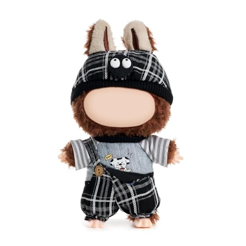 Kleidung für Puppen (Puppe nicht im Lieferumfang enthalten), 17/15 cm Puppenkleidungsset für Puppen-Outfit, Zubehör für Puppen, karierter Junge von NIEBYI