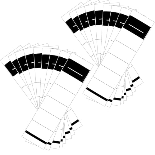 100 Stück Ordnerrücken Selbstklebend, Ordner Etiketten Selbstklebend Breit, Weiß Rückenschilder, Schmal Ordnerrücken Aufkleber für 8 cm Breit Aktenordner Aufkleber (5.4x19cm) von NIEEKRUN