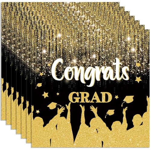 60 Stück 33x33cm Graduation Deko Servietten Abschlussdeko Serviettens Abschlussfeier Party PapierserviettenAbitur Graduation Deko Schwarz Gold Abschluss Servietten für Abschlussfeiern 60 Stück 33x33cm Graduation Deko Servietten Abschlussdeko Serviettens Abschlussfeier Party PapierserviettenAbitur Graduation Deko Schwarz Gold Abschluss Servietten für Abschlussfeiern von NIEEKRUN