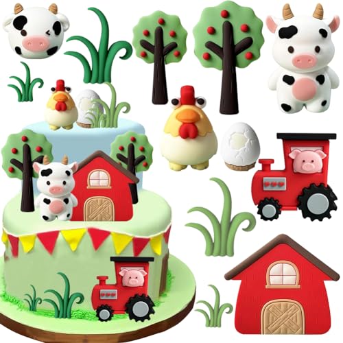 Bauernhof Tierkuchen Dekoration 12PCS Farm Kuchen Dekoration Geburtstag Cupcake Topper,Tier Geburtstagskuchen Topper Für Bauernhof Tier Babydusche Geburtstag Dekorationen Bauernhof Tierkuchen Dekoration 12PCS Farm Kuchen Dekoration Geburtstag Cupcake Topper,Tier Geburtstagskuchen Topper Für Bauernhof Tier Babydusche Geburtstag Dekorationen von NIEEKRUN