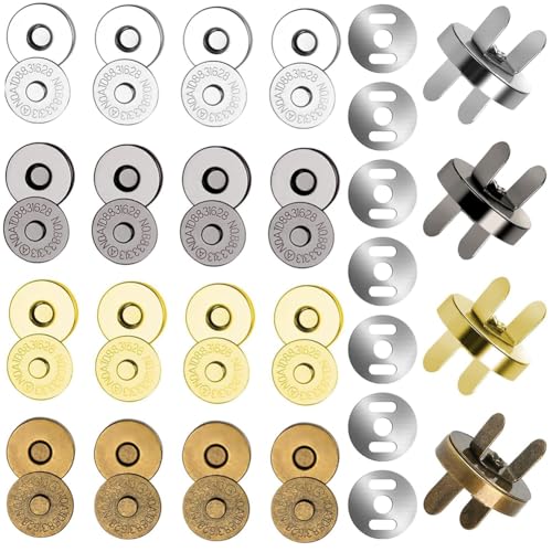 Magnetknöpfe, 24 Stücke Magnetische Knöpfe, 18mm/0.7in Magnetische Knöpfe 4 Farben Magnetverschluss Nähen Handwork für Geldtasche Handtaschen Mäntel Windbreaker Rucksack Magnetknöpfe, 24 Stücke Magnetische Knöpfe, 18mm/0.7in Magnetische Knöpfe 4 Farben Magnetverschluss Nähen Handwork für Geldtasche Handtaschen Mäntel Windbreaker Rucksack von NIEEKRUN