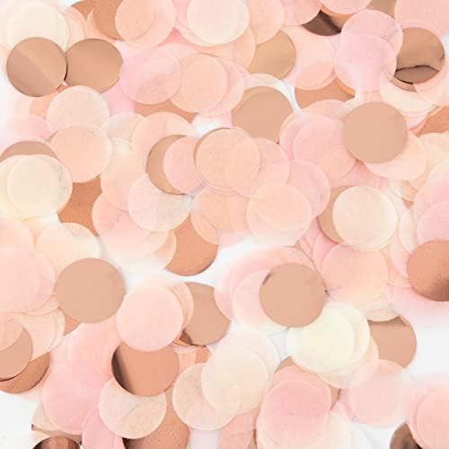 Hochzeit Geburtstag Konfetti Biologisch Abbaubar - Rosa Weiß Glitzer Papier Tischkonfetti, Runde Pailletten für Geschlecht Enthüllung Weihnachten, Valentinstag Dekorationen & Bastelbedarf Hochzeit Geburtstag Konfetti Biologisch Abbaubar - Rosa Weiß Glitzer Papier Tischkonfetti, Runde Pailletten für Geschlecht Enthüllung Weihnachten, Valentinstag Dekorationen & Bastelbedarf von NIEITRK