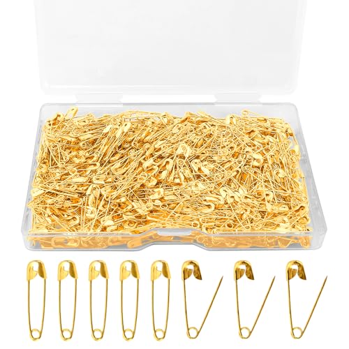 Sicherheitsnadeln,Sicherheitsnadeln Klein,500 Safety Pins,Sicherheitsnadeln Set,Mini Sicherheitsnadeln Bunt,Gold Sicherheitsnadeln,Scarf Safety Pins,Safety Bulb Pins Kunst Kunsthandwerk & Nähen von NIEITRK