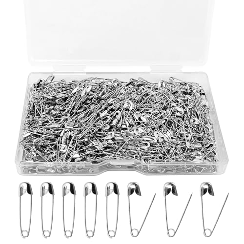 Sicherheitsnadeln,Sicherheitsnadeln Klein,500 Safety Pins,Sicherheitsnadeln Set,Mini Sicherheitsnadeln Bunt,Silber Sicherheitsnadeln,Scarf Safety Pins,Safety Bulb Pins Kunst Kunsthandwerk & Nähen von NIEITRK