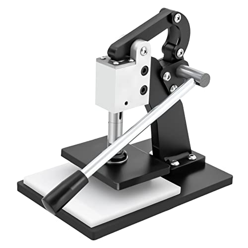 Leder Stanzmaschine 800kg Druck Manuelle Lederschneidemaschine 13x9cm Pressplatte Leder-Stanzmaschine Tiefes Kehlendesign für Leder, Stoff, Silikon, Gummi von NIGORIY