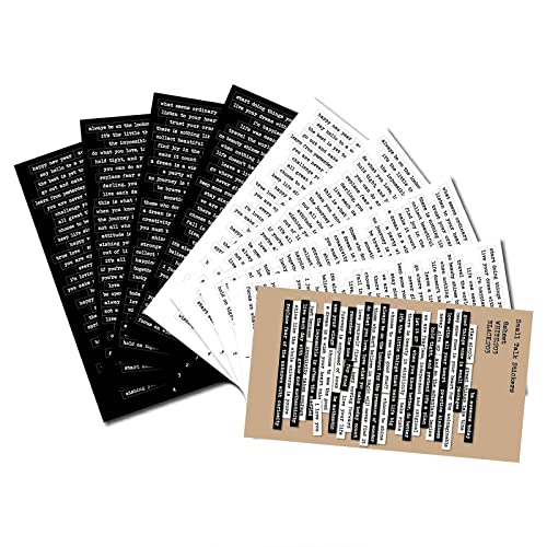 NIHENHAO Aufkleber mit inspirierenden schönen Worten Selbstklebende Aufkleber mit motivierendem Zitat für Scrapbook Notizbuch Journaling Karte 8 Seiten NIHENHAO Aufkleber mit inspirierenden schönen Worten Selbstklebende Aufkleber mit motivierendem Zitat für Scrapbook Notizbuch Journaling Karte 8 Seiten von NIHENHAO