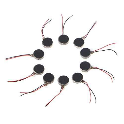 NIHENHAO DC 3 V 12000 ± 2000 U/min Telefonmünzen-Vibrationsmotor Flacher Vibrationsmotor für C Vibrationsmotor für Uhr elektrische Zahnbürste von NIHENHAO
