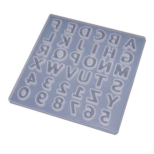 NIHENHAO Digitale Buchstabenform Silikonform Epoxidharz Zement Gipsform Dekor für Schlüsselanhänger Anhänger Dekorationsprojekte Silikon NIHENHAO Digitale Buchstabenform Silikonform Epoxidharz Zement Gipsform Dekor für Schlüsselanhänger Anhänger Dekorationsprojekte Silikon von NIHENHAO