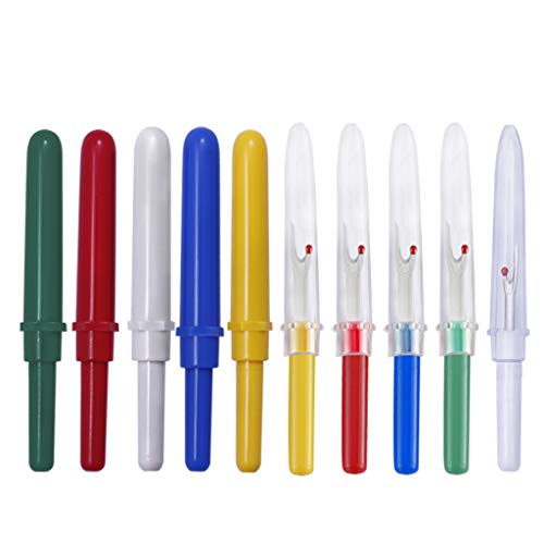 NIHENHAO Fadenschneider 10 Stück/Set Griff Bastelwerkzeug Gadget-Zubehör für handgefertigte T-Shirts Pullover Schals Kunststoff von NIHENHAO