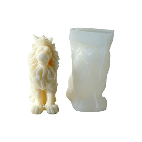 NIHENHAO Silikon-Kerzenform in Tierform König der Löwen Gips-Epoxidharzform handgefertigte Kerzenform Geschenk Heimhandwerk Dekor Silikon NIHENHAO Silikon-Kerzenform in Tierform König der Löwen Gips-Epoxidharzform handgefertigte Kerzenform Geschenk Heimhandwerk Dekor Silikon von NIHENHAO