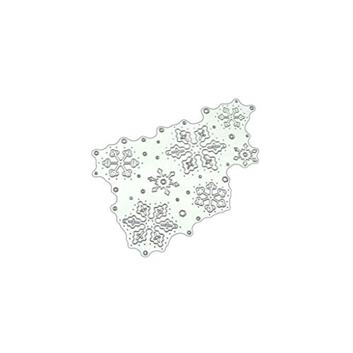NIHENHAO Stanzformen mit süßen Schneeflocken Weihnachtsprägung Skript-Schablonen für Scrapbooking Journaling Tagebuch-Verzierung von NIHENHAO