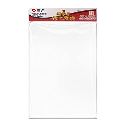 NIHENHAO Tischsets für Schüler PVC-Schreibblock für den Schreibtisch transparente Tischdecke zum Schreiben von Tinte Antisicker-Prüfungsblock Schreibwarenbedarf Kunststoff von NIHENHAO