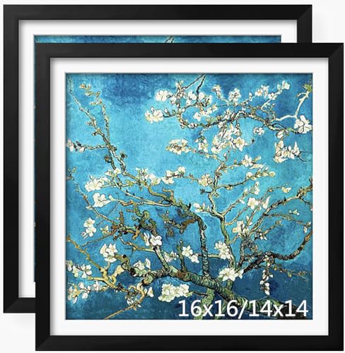NIHO-JIUMA Diamond Painting Holzrahmen, geeignet für 40 x 40 cm Diamantkunst oder Ölgemälde Fotos, Naturholz-Bilderrahmen mit Plexiglas, Schwarz, 2 Stück NIHO-JIUMA Diamond Painting Holzrahmen, geeignet für 40 x 40 cm Diamantkunst oder Ölgemälde Fotos, Naturholz-Bilderrahmen mit Plexiglas, Schwarz, 2 Stück von NIHO-JIUMA