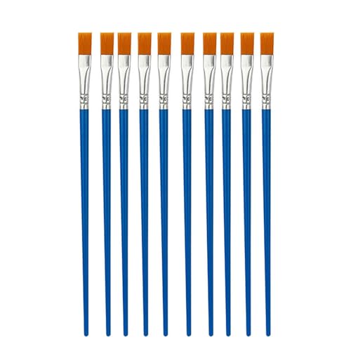10 x Aquarell-Pinsel, Nylonhaar, Pinsel, Künstler, Ölmalpinsel für professionelle Kunst, Malpinsel, Nylon, Künstlerpinsel, Aquarellpinsel-Set, Ölmalpinsel, Acrylfarbe 10 x Aquarell-Pinsel, Nylonhaar, Pinsel, Künstler, Ölmalpinsel für professionelle Kunst, Malpinsel, Nylon, Künstlerpinsel, Aquarellpinsel-Set, Ölmalpinsel, Acrylfarbe von NIHUIFA