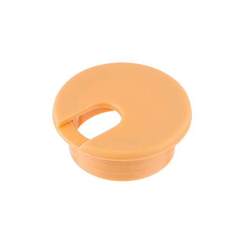 NIHUJALE Kabeldurchführung, 35/50mm Computer Tülle Schreibtisch Tisch Kabel Verschluss Linie Box Kabel Klemme Schnalle Linie Ordentlich Lagerung Halter Hardware(Orange,35mm) von NIHUJALE