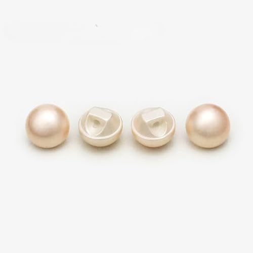 NIHUJALE Knöpfe, 10/12mm 10 Pcs Grün Farbe Ball Perle Blume Tasten Mantel Perle Tasten for Nähen(Pink Dark Feet,10mm) von NIHUJALE