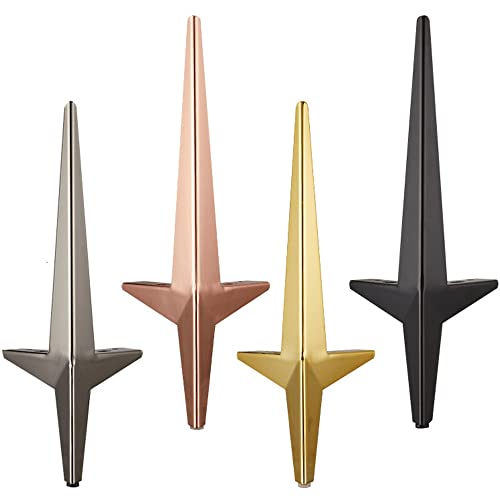 NIHUJALE Verstellbare Möbelbeine, Moderne Sofabeine in amerikanischer Rautenform for Schränke, Couchtische, TV-Bänke, 15 cm, Titanbeine for Neigungsersatzbeschläge(Multi Color) von NIHUJALE