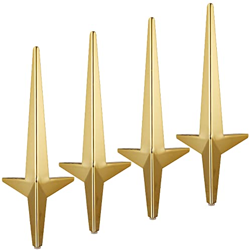 NIHUJALE Verstellbare Möbelbeine, Moderne Sofabeine in amerikanischer Rautenform for Schränke, Couchtische, TV-Bänke, 15 cm, Titanbeine for Neigungsersatzbeschläge(Titanium) von NIHUJALE