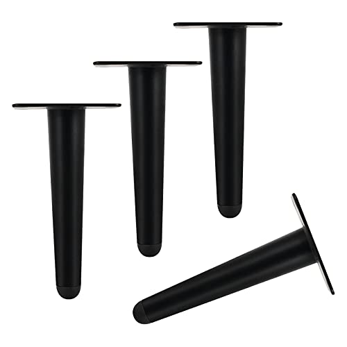 Verstellbare Möbelbeine, Moderne, robuste Tischbeine aus Eisen for DIY-Möbelprojekte, 9,8 Zoll, for Schränke, Schreibtische, Sofas, Couchtische, Bettbeine mit Schrauben und Schutzfüßen(Black,30Cm/11.8 Verstellbare Möbelbeine, Moderne, robuste Tischbeine aus Eisen for DIY-Möbelprojekte, 9,8 Zoll, for Schränke, Schreibtische, Sofas, Couchtische, Bettbeine mit Schrauben und Schutzfüßen(Black,30Cm/11.8 von NIHUJALE