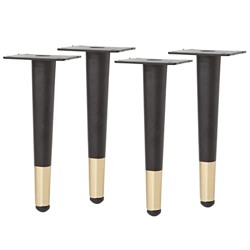 Verstellbare Möbelbeine, Moderne Schrankfüße for Couchtisch, DIY-Sofa, TV-Ständer, Badezimmer-Waschtisch, 1000 kg Tragkraft, Schwarz und Gold, gerade Beine, 20 cm/8 Zoll Höhe(Black+gold,Straight-10Cm/ Verstellbare Möbelbeine, Moderne Schrankfüße for Couchtisch, DIY-Sofa, TV-Ständer, Badezimmer-Waschtisch, 1000 kg Tragkraft, Schwarz und Gold, gerade Beine, 20 cm/8 Zoll Höhe(Black+gold,Straight-10Cm/ von NIHUJALE