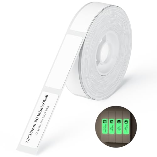 NIIMBOT 13 x 35 mm Thermotransfer-Etiketten, leuchtend von NIIMBOT