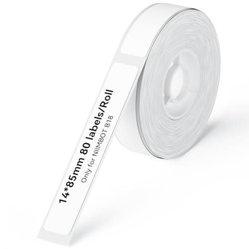 NIIMBOT 14 x 85 mm Thermotransfer-Etiketten, weiß von NIIMBOT