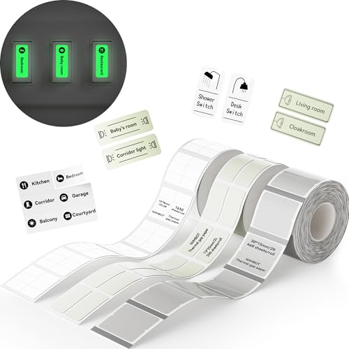 NIIMBOT Etiketten für Schalter, Kompatibel mit dem B1/B21/B3S/B31, 3-Rollen-Pack NIIMBOT Etiketten für Schalter, Kompatibel mit dem B1/B21/B3S/B31, 3-Rollen-Pack von NIIMBOT
