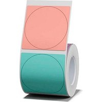 NIIMBOT Etikettenrolle für Etikettendrucker farbig sortiert, 41 x 41 mm, 1 x 175 Etiketten von NIIMBOT
