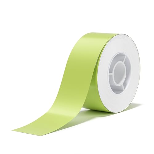 NIIMBOT H1S Kontinuierliche Etiketten Selbstklebend zum Beschriften,15mm x 7.5m Etikettendrucker Thermo Papier f ür Schule, Zuhause, Büro, Kleine Unternehmen (Grün) von NIIMBOT