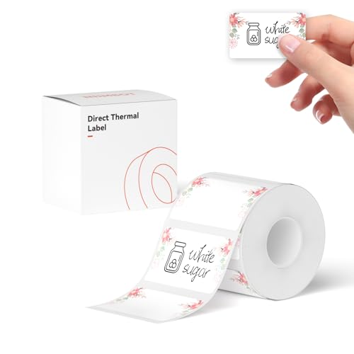 NIIMBOT Selbstklebende Etiketten Rolle, Etikettenband für B1 / B21 / B3S, 50 x 30 mm Beschriftungsetiketten Aufkleber Band Wasserfest Kratzfest Reißfest Thermopapier Schriftband (Frühling in Farben) NIIMBOT Selbstklebende Etiketten Rolle, Etikettenband für B1 / B21 / B3S, 50 x 30 mm Beschriftungsetiketten Aufkleber Band Wasserfest Kratzfest Reißfest Thermopapier Schriftband (Frühling in Farben) von NIIMBOT