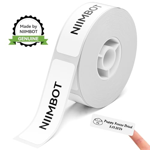 NIIMBOT Smartphone Label Maker Kit, Wireless, Bluetooth Label Printer with 1 Free Roll of Adhesive Label Tape, Handheld Label Maker for Home and Office Organisation, Small NIIMBOT Smartphone Label Maker Kit, Wireless, Bluetooth Label Printer with 1 Free Roll of Adhesive Label Tape, Handheld Label Maker for Home and Office Organisation, Small von NIIMBOT