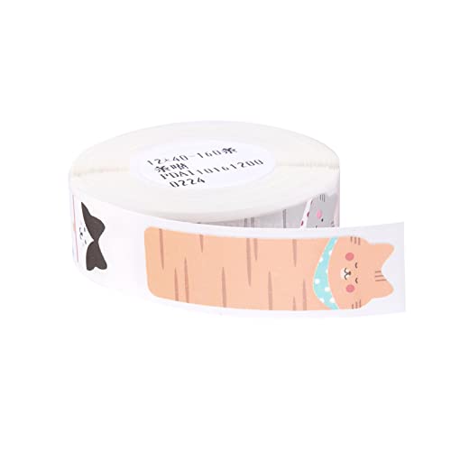 NIIMBOT Thermoetikettenaufkleber für D11/D110, Cat, 12 x 40 mm (160 Stück) von NIIMBOT