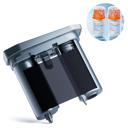 NIIMBOT Thermofarbband mit großer Breite, Ersatzfarbband kompatibel mit M2 Etikettendruckern, Farbdruckfolie für Thermotransfer-Etikettendruck, wasserfest und langlebig, schwarz von NIIMBOT