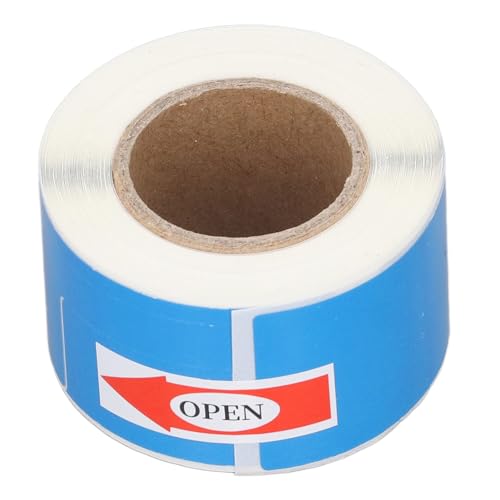 0,98 x 1,5 Zoll Wärmeaufkleber -Etiketten, 1 Roll 100 Stück Papiere Wassersicher öld, thermisches Kabeletikett für Glasfaser, Heckfaser -Jumper, Netzwerkkabel (Blau) von NINESHE