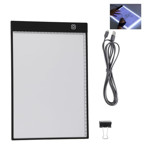 A4 LED Kopiertafel Lichtmarkierungsbox, 3 Modus Dimmsteuerung, Separate Art Zeichentafel Lichtunterlage, Dimmbares Markierungsunterlage für Vorlage, Sammelalbum, Skizze, Zeichnung A4 LED Kopiertafel Lichtmarkierungsbox, 3 Modus Dimmsteuerung, Separate Art Zeichentafel Lichtunterlage, Dimmbares Markierungsunterlage für Vorlage, Sammelalbum, Skizze, Zeichnung von NINESHE