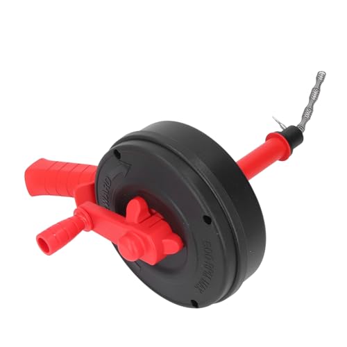 ABS Drain Auger, Manganstahl 2 Verwendungsmodi Abfluss Haare Clog Entfernungstool, Duty Toilette Schlangenschnecke Zum Entfernen von Haaren, Stoff, Seil, Plastiktüten, Sanitärservi (5m / 16,4ft) von NINESHE