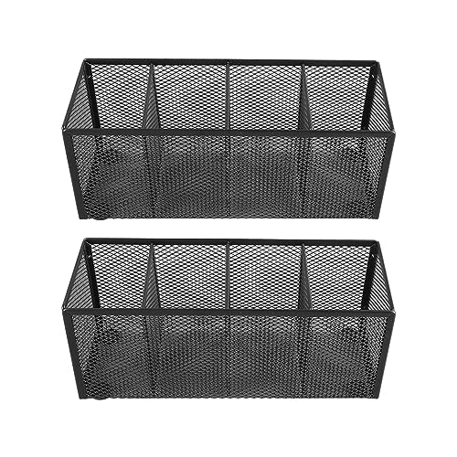 NINESHE Black Mesh Stifthalter Metall Mesh Stifthalter Pinselhalter Kosmetischer Bürstenhalter für Tisch Top Desk School Office Desk Accessoires Geeignet von NINESHE