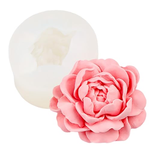 3D-Blumen-Silikon-Kerzenformen, Lotus/Rose/Iris/Kamelie, Blume, Seife, Gips, Harz, Gießform, Fondant, Schokolade, Kuchen, Backwerkzeuge (Jasmin) von NINEXY