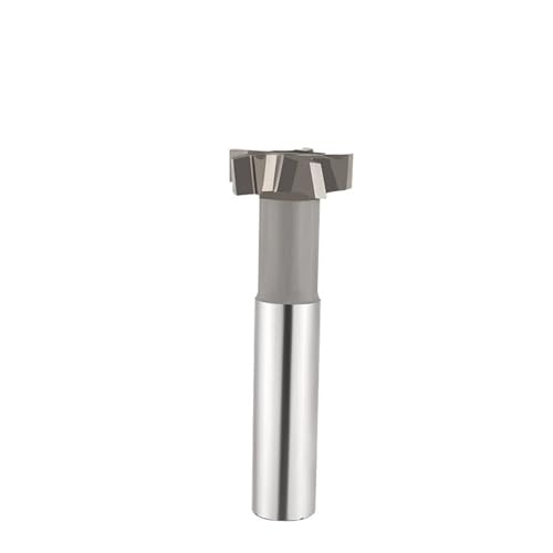 1 Stück 6 Nuten T-Nut-Schaftfräser, 8–32 mm Schnittdurchmesser HSS T-Nut-Fräser geschweißter Roheinsatz HSS-Schaftfräser for harte Metall-Keilnut-Schaftfräser (Size : 20x8x12x90mm) von NINFE