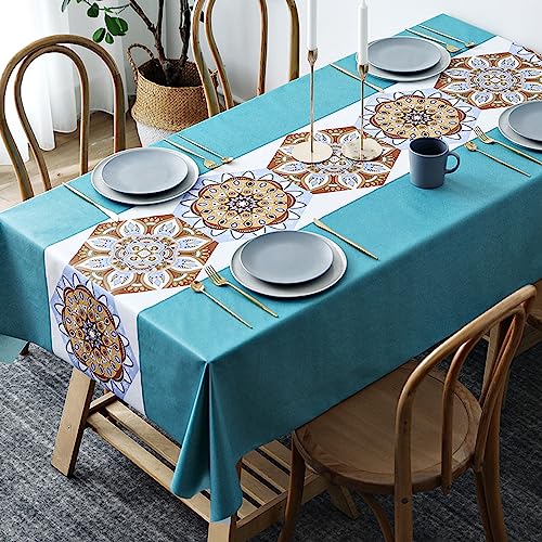 NINGHOME Küche Esstisch Kunststoff,120x170cm,Wachstuch mit Chic Stil - Abwischbare PVC Wachstuchtischdecke Wasserabweisend Rechteckige - Strapazierfähiges Tischdecke NINGHOME Küche Esstisch Kunststoff,120x170cm,Wachstuch mit Chic Stil - Abwischbare PVC Wachstuchtischdecke Wasserabweisend Rechteckige - Strapazierfähiges Tischdecke von NINGHOME