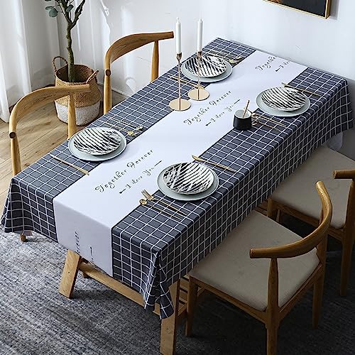 NINGHOME Küche Esstisch Kunststoff,140x200cm,Wachstuch mit Chic Stil - Abwischbare PVC Wachstuchtischdecke Wasserabweisend Rechteckige - Strapazierfähiges Tischdecke NINGHOME Küche Esstisch Kunststoff,140x200cm,Wachstuch mit Chic Stil - Abwischbare PVC Wachstuchtischdecke Wasserabweisend Rechteckige - Strapazierfähiges Tischdecke von NINGHOME