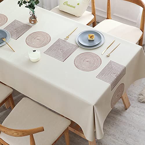 NINGHOME Strapazierfähiges Tischdecke,120x180cm,Rechteck Dekoration Tischdecke PVC wasserdicht Elegante Tischdecke mit Mehrere Muster Staubdichte waschbare Küchentischabdeckung für Speisetisch NINGHOME Strapazierfähiges Tischdecke,120x180cm,Rechteck Dekoration Tischdecke PVC wasserdicht Elegante Tischdecke mit Mehrere Muster Staubdichte waschbare Küchentischabdeckung für Speisetisch von NINGHOME