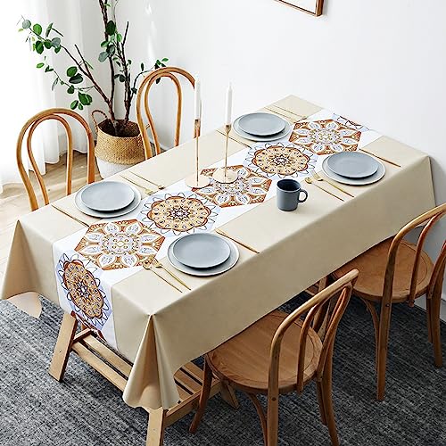 NINGHOME Strapazierfähiges Tischdecke,140x140cm,Rechteck Dekoration Tischdecke PVC wasserdicht Elegante Tischdecke mit Mehrere Muster Staubdichte waschbare Küchentischabdeckung für Speisetisch NINGHOME Strapazierfähiges Tischdecke,140x140cm,Rechteck Dekoration Tischdecke PVC wasserdicht Elegante Tischdecke mit Mehrere Muster Staubdichte waschbare Küchentischabdeckung für Speisetisch von NINGHOME