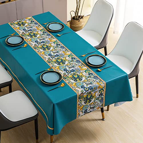 NINGHOME Tischdecke,100x160cm,Elegante Linoleum-Tischdecke, abwischbare rechteckige rechteckige PVC-Linoleum-Vinyl-Tischdecke, wasserdicht NINGHOME Tischdecke,100x160cm,Elegante Linoleum-Tischdecke, abwischbare rechteckige rechteckige PVC-Linoleum-Vinyl-Tischdecke, wasserdicht von NINGHOME