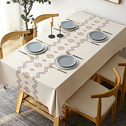 NINGHOME Tischdecke,110x160cm,Wachstuch mit Chic Stil - Abwischbare PVC Wachstuchtischdecke Wasserabweisend Rechteckige - Strapazierfähiges Tischdecke NINGHOME Tischdecke,110x160cm,Wachstuch mit Chic Stil - Abwischbare PVC Wachstuchtischdecke Wasserabweisend Rechteckige - Strapazierfähiges Tischdecke von NINGHOME