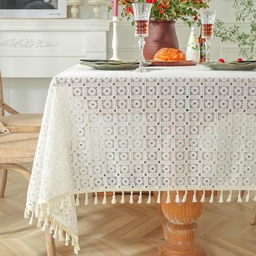 NINGHOME Tischwäsche,150x180cm,Längliche Tischtuch Staubdicht Knitterfrei Leinen Tischdecke für Restaurant Picknick Küchen Tischdekoration NINGHOME Tischwäsche,150x180cm,Längliche Tischtuch Staubdicht Knitterfrei Leinen Tischdecke für Restaurant Picknick Küchen Tischdekoration von NINGHOME