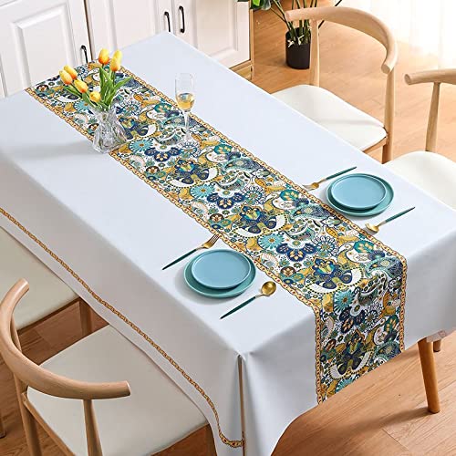 NINGHOME Wasser- und ölbeständig,100x160cm,Elegante Linoleum-Tischdecke, abwischbare rechteckige rechteckige PVC-Linoleum-Vinyl-Tischdecke, wasserdicht NINGHOME Wasser- und ölbeständig,100x160cm,Elegante Linoleum-Tischdecke, abwischbare rechteckige rechteckige PVC-Linoleum-Vinyl-Tischdecke, wasserdicht von NINGHOME