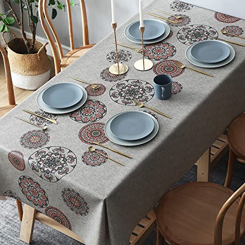 NINGHOME Wasser- und ölbeständig,120x170cm,Rechteck Dekoration Tischdecke PVC wasserdicht Elegante Tischdecke mit Mehrere Muster Staubdichte waschbare Küchentischabdeckung für Speisetisch NINGHOME Wasser- und ölbeständig,120x170cm,Rechteck Dekoration Tischdecke PVC wasserdicht Elegante Tischdecke mit Mehrere Muster Staubdichte waschbare Küchentischabdeckung für Speisetisch von NINGHOME
