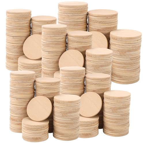 NINGWAAN 200 Stück Holzkreise, 5,1 cm runde Holzscheiben, 0,3 cm dick, unlackiertes Bastelzubehör für DIY-Projekte, Gravieren, Malen NINGWAAN 200 Stück Holzkreise, 5,1 cm runde Holzscheiben, 0,3 cm dick, unlackiertes Bastelzubehör für DIY-Projekte, Gravieren, Malen von NINGWAAN
